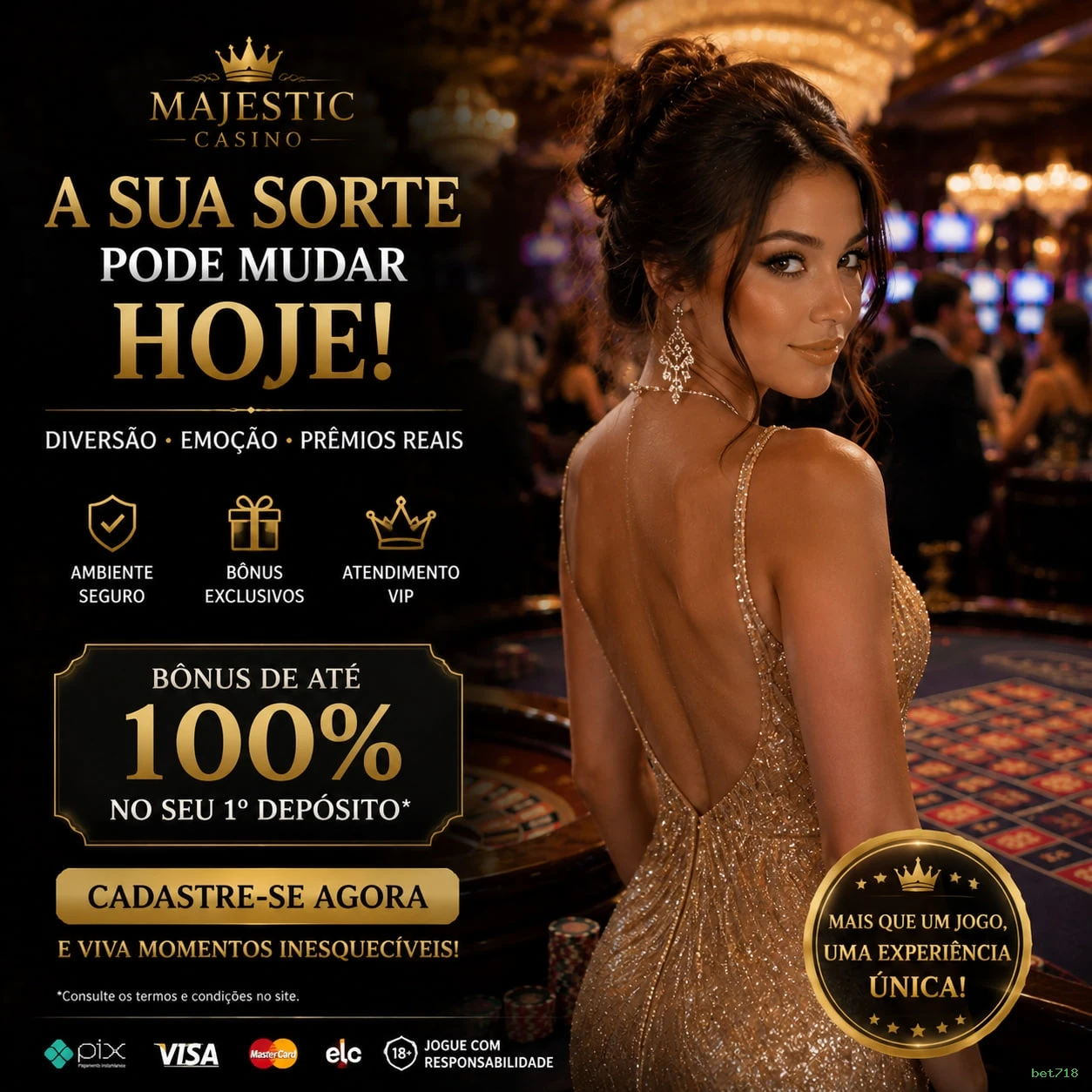 Canal oficial da bet718 no Telegram